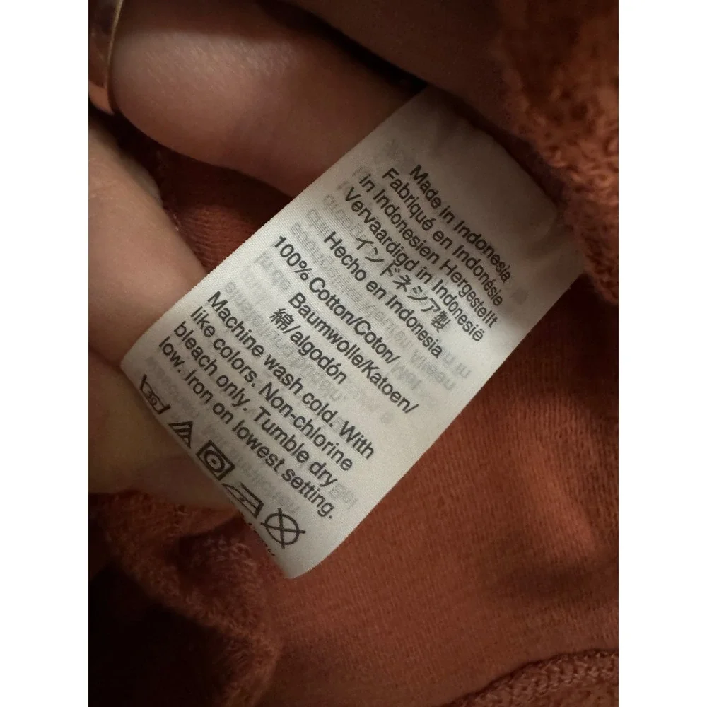 Madewell Texture & Thread Terracotta Cotton Wrap Top Puff Sleeve XS